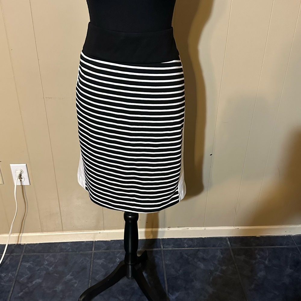 BNWT Eloquii Black and White Pencil Skirt, Size 20W